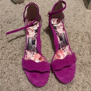 Vibrant Magenta Women's Strappy Sandal Heels